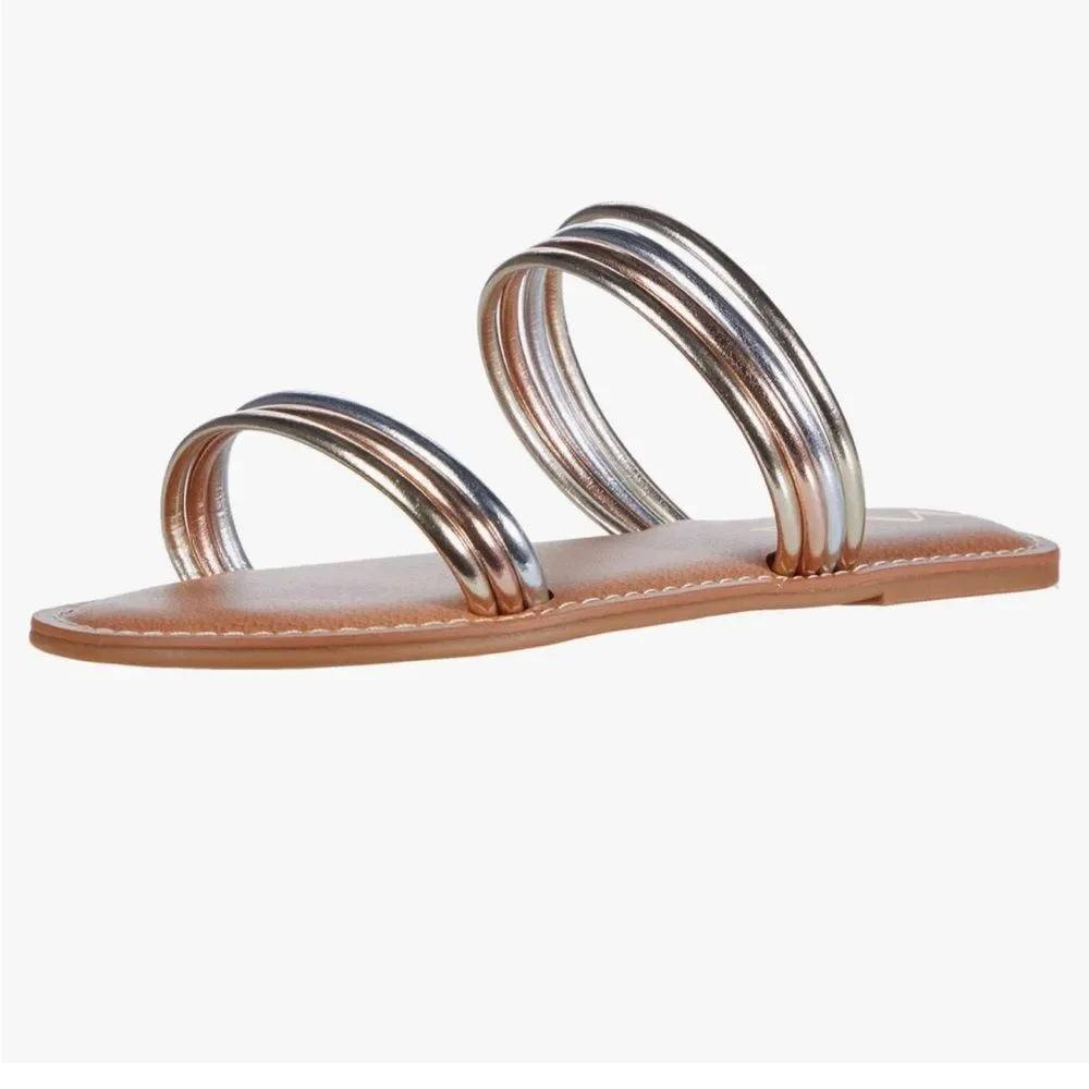 Nina Girls Metallic Slip on Sandals size 1
